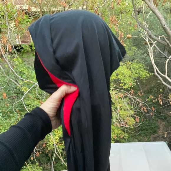 Fun World dark face see through hooded cloak Halloween Costume Party - Picture 8 of 8